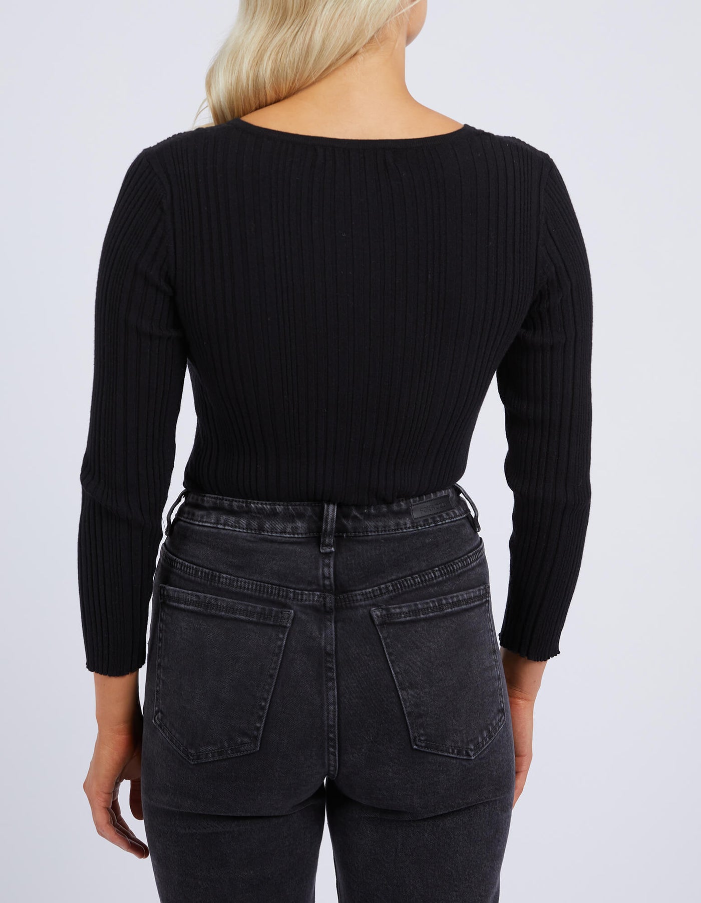 Hannah Rib Knit - Black