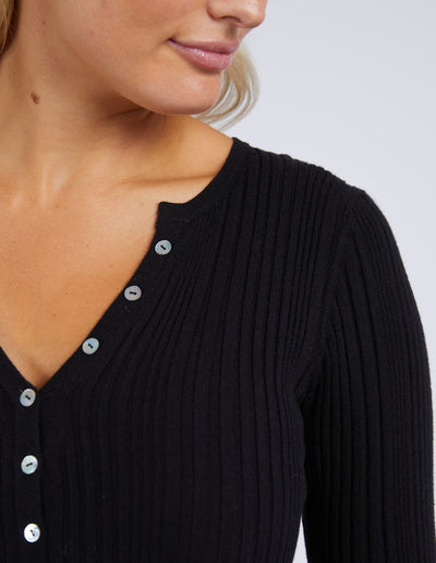 Hannah Rib Knit - Black