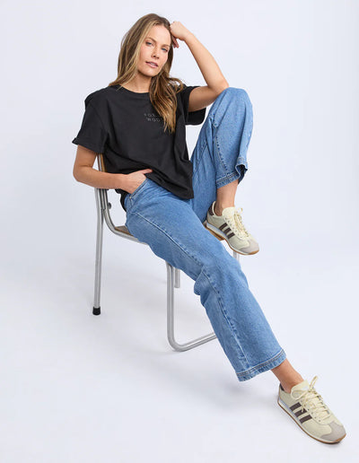Huntleigh Oversized Tee - Black