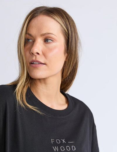 Huntleigh Oversized Tee - Black