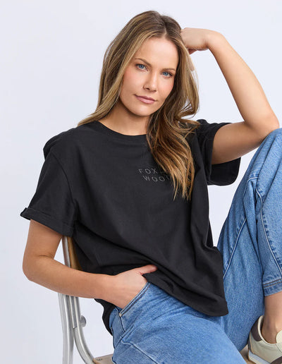 Huntleigh Oversized Tee - Black
