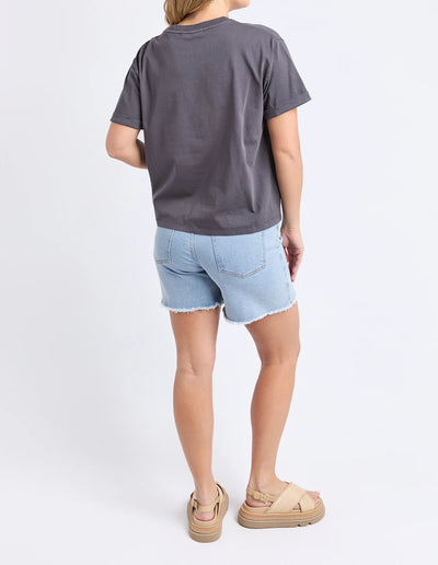 Huntleigh Oversized Tee - Charcoal