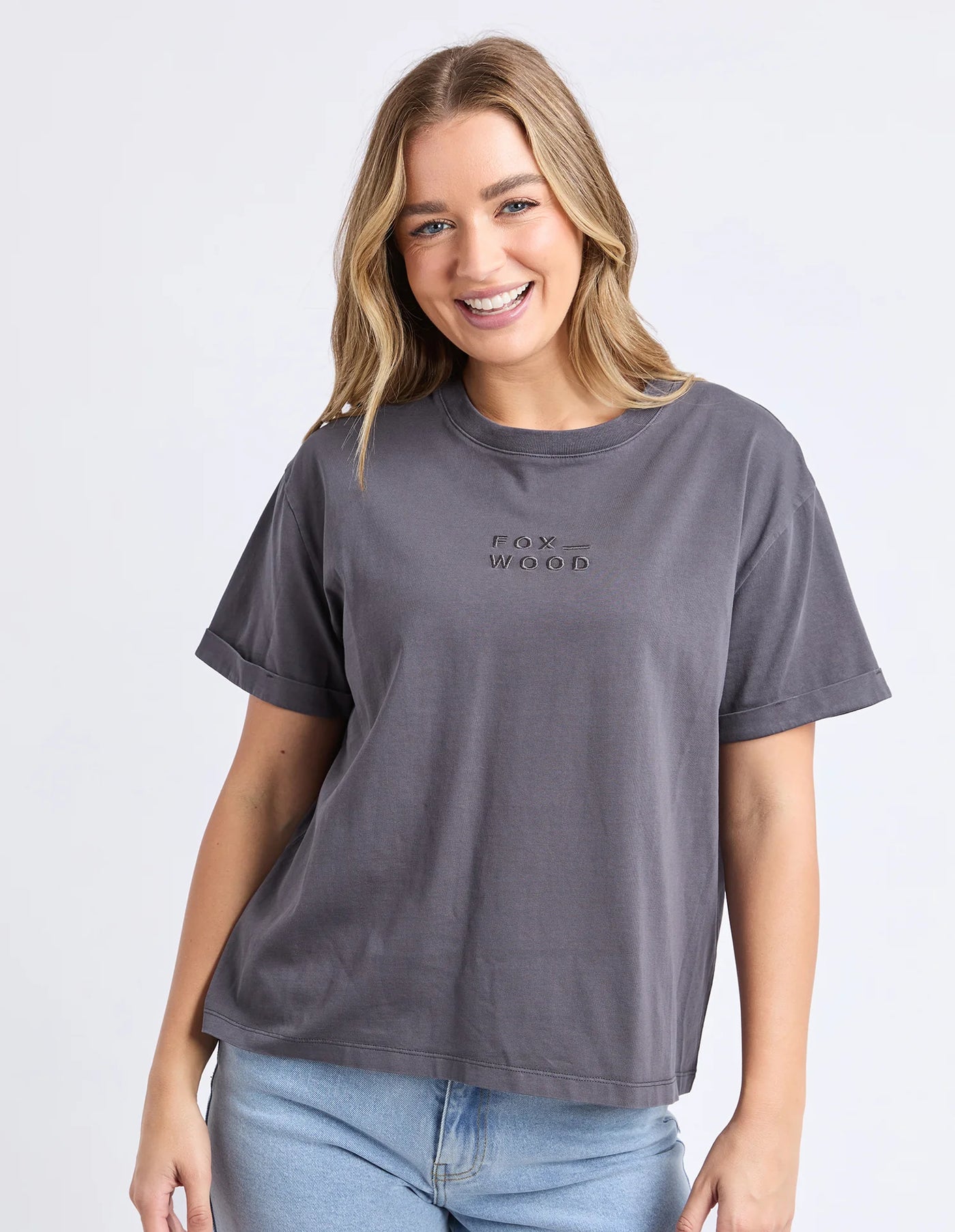 Huntleigh Oversized Tee - Charcoal
