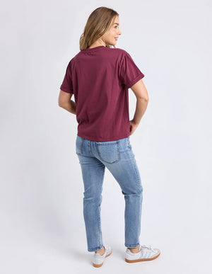 Huntleigh Oversized Tee - Windsor Wine