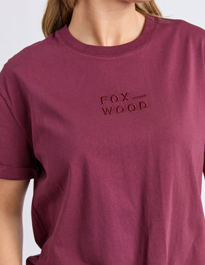 Huntleigh Oversized Tee - Windsor Wine