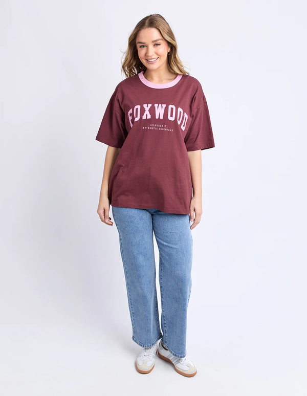 Intention Contrast Tee - Port
