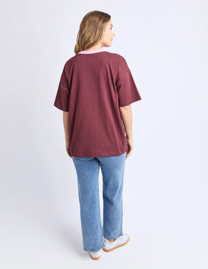 Intention Contrast Tee - Port