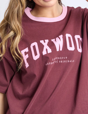 Intention Contrast Tee - Port
