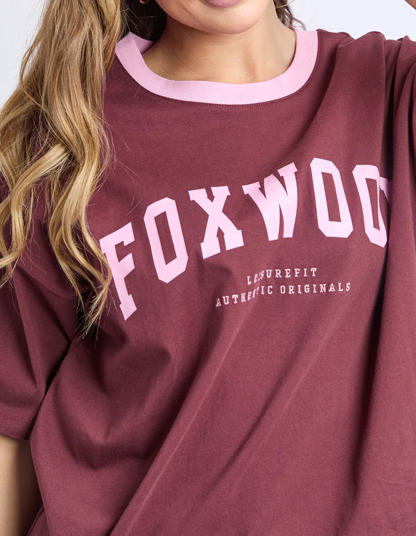 Intention Contrast Tee - Port