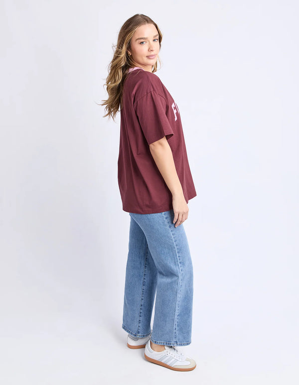 Intention Contrast Tee - Port