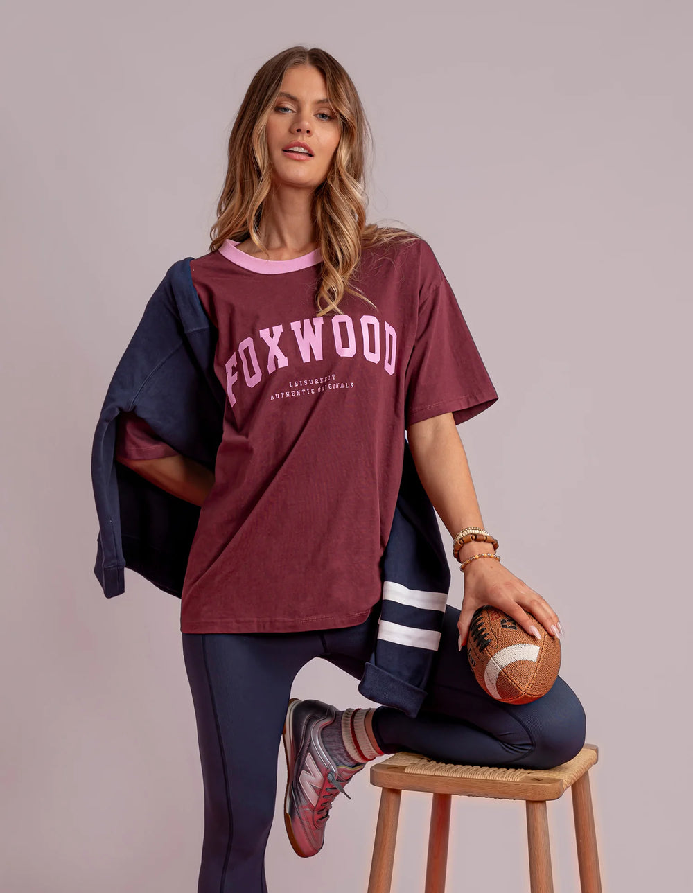Intention Contrast Tee - Port