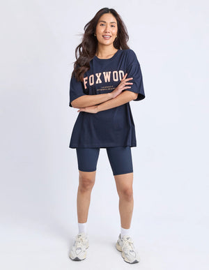 Interval Tee - Navy/Orange