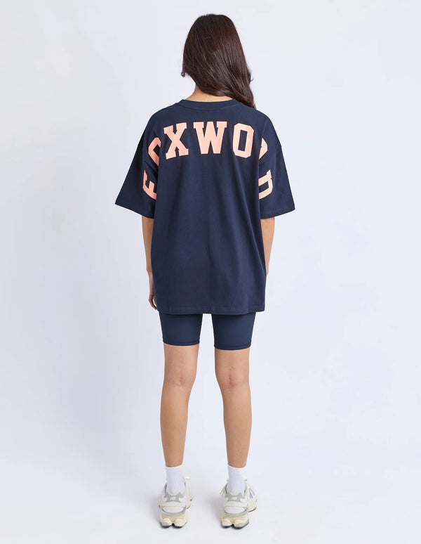 Interval Tee - Navy/Orange