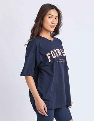 Interval Tee - Navy/Orange
