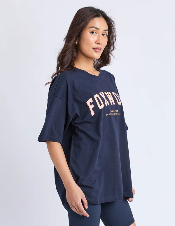Interval Tee - Navy/Orange