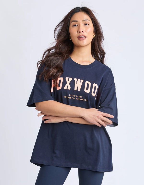 Interval Tee - Navy/Orange