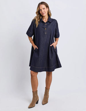 Julian Dress - Indigo