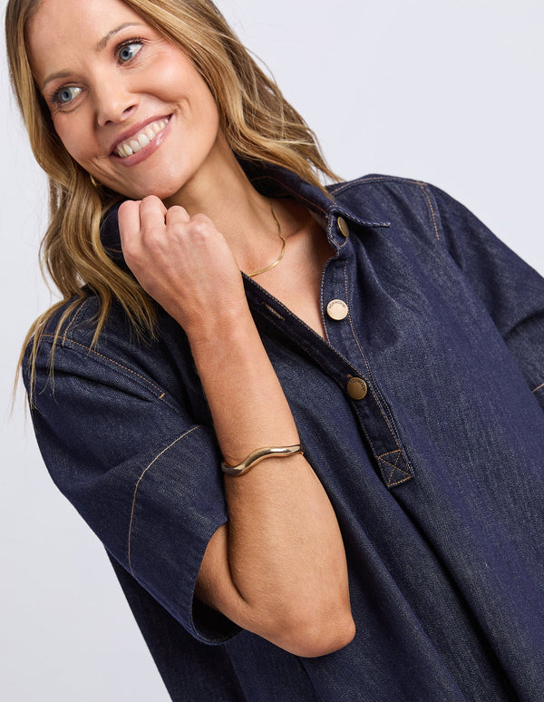 Julian Dress - Indigo
