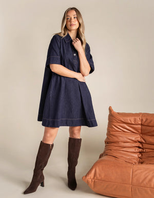 Julian Dress - Indigo