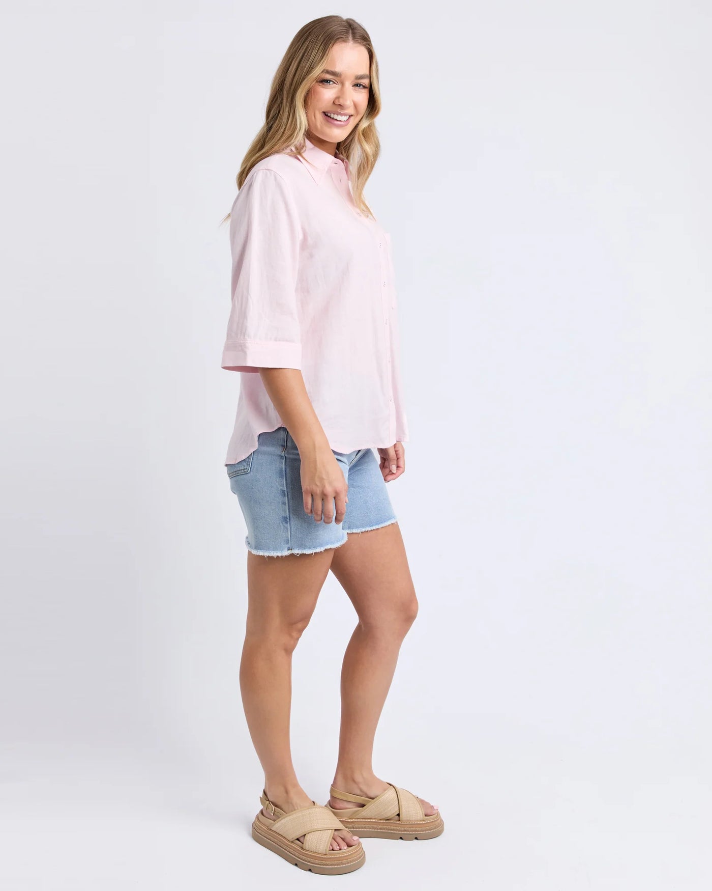 Leah Shirt - Pale Pink