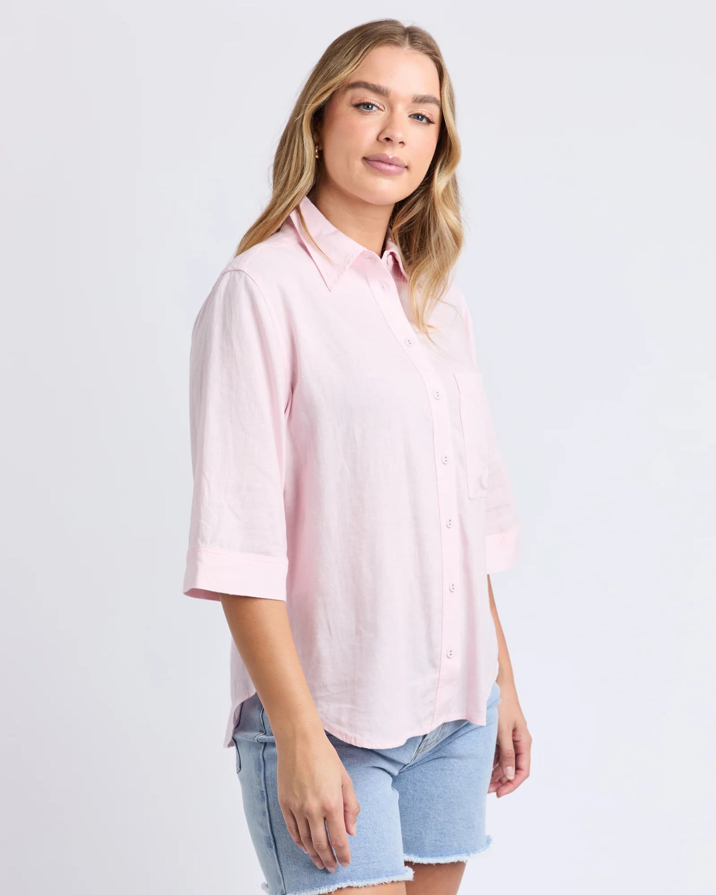 Leah Shirt - Pale Pink