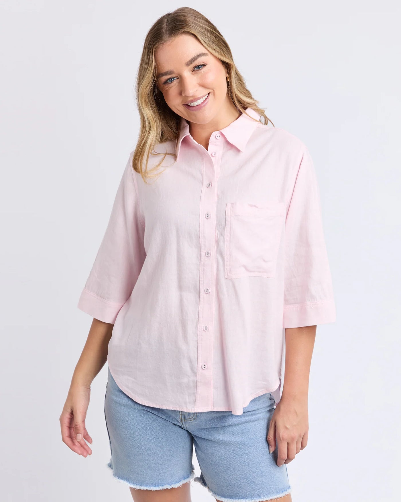 Leah Shirt - Pale Pink