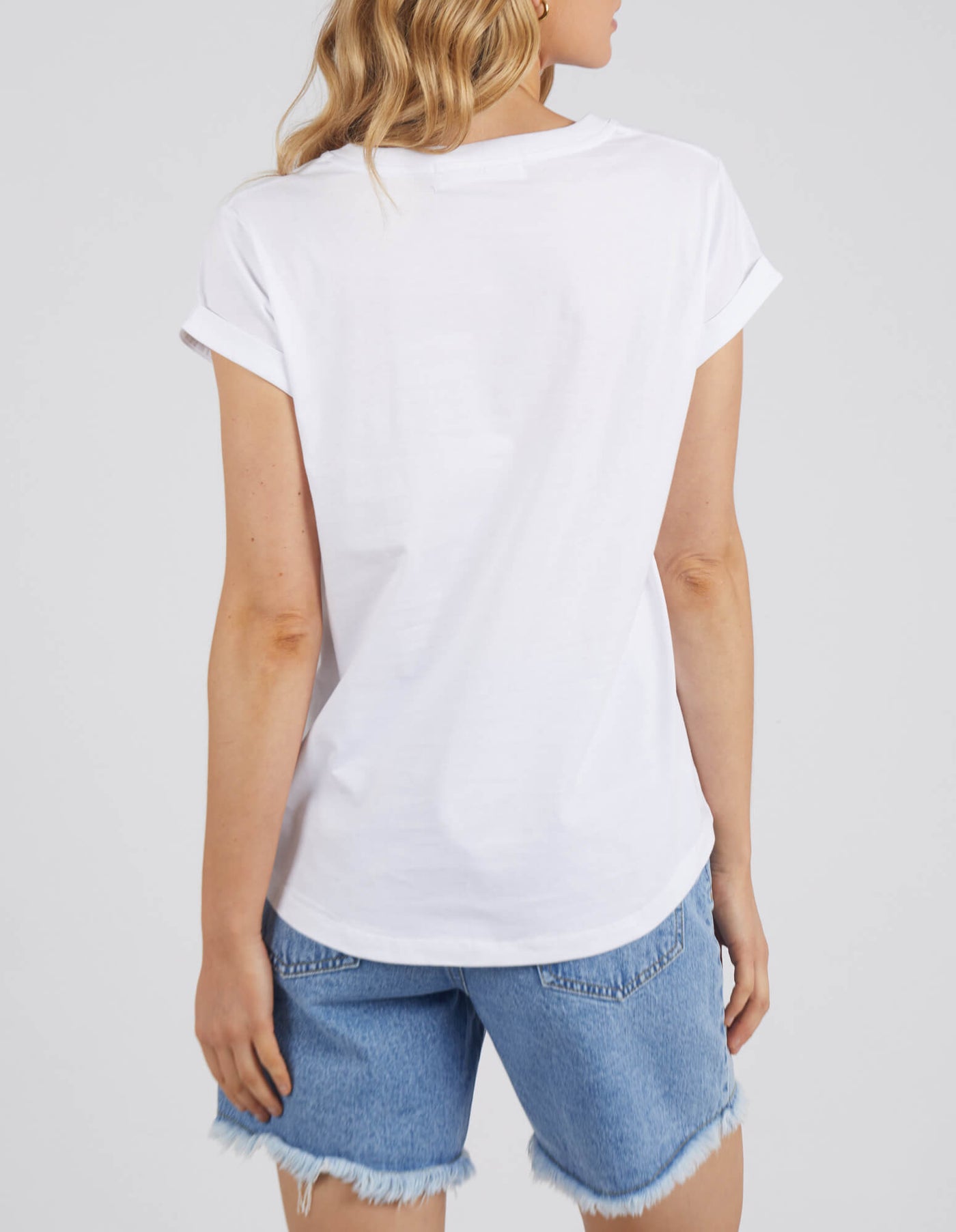 Manly Vee Tee - White