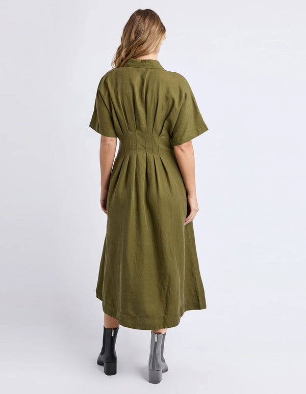Marbella Dress - Winter Moss