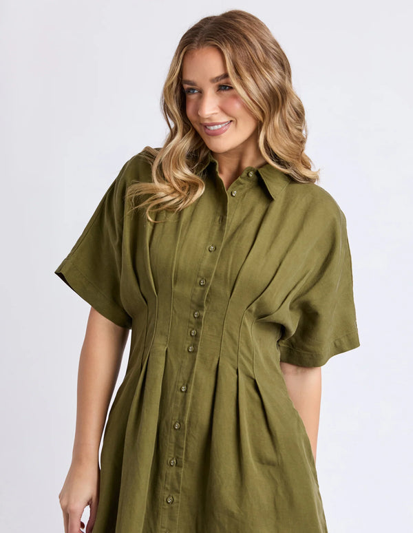 Marbella Dress - Winter Moss