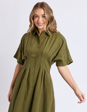 Marbella Dress - Winter Moss