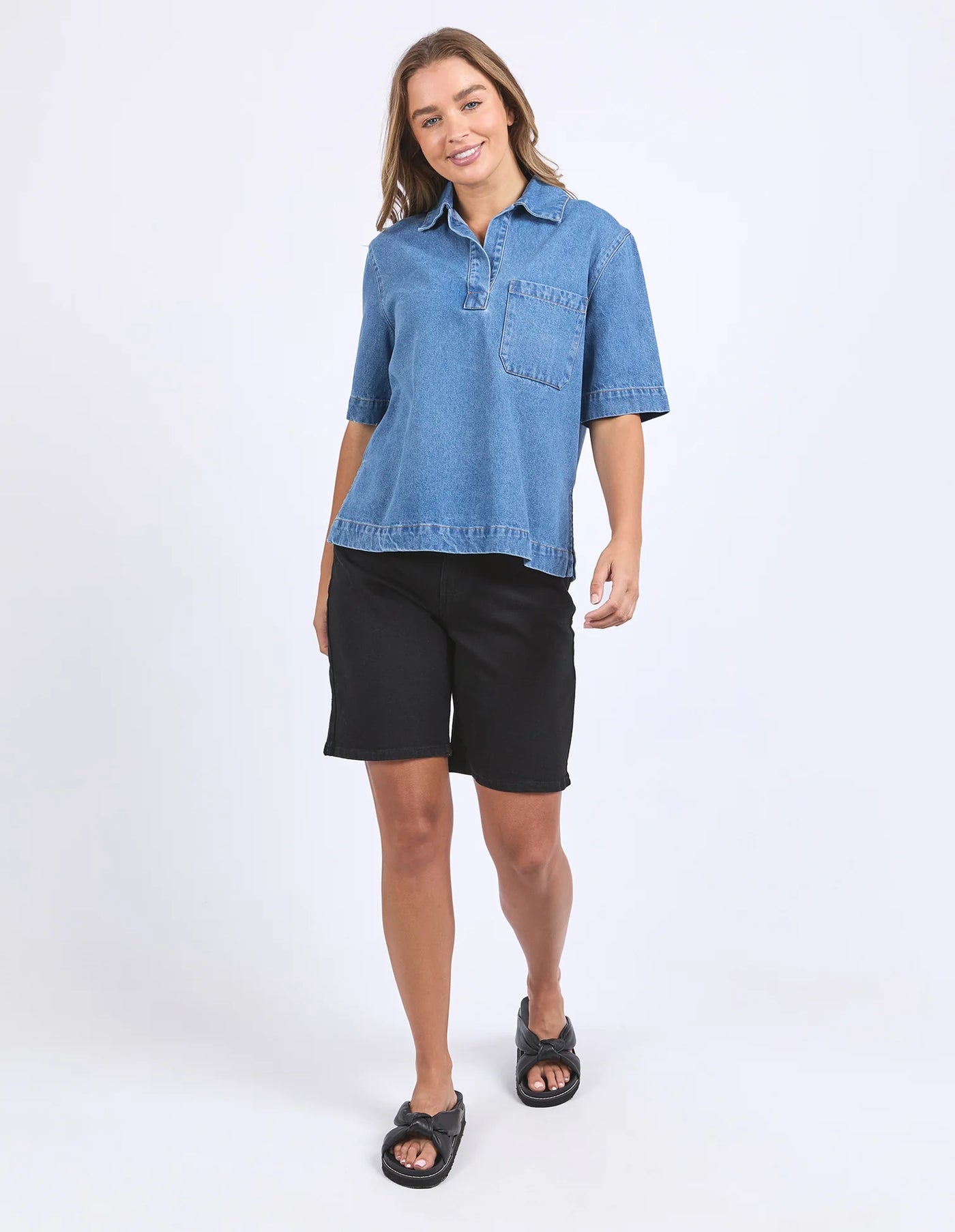 Monte Shirt - Mid Blue