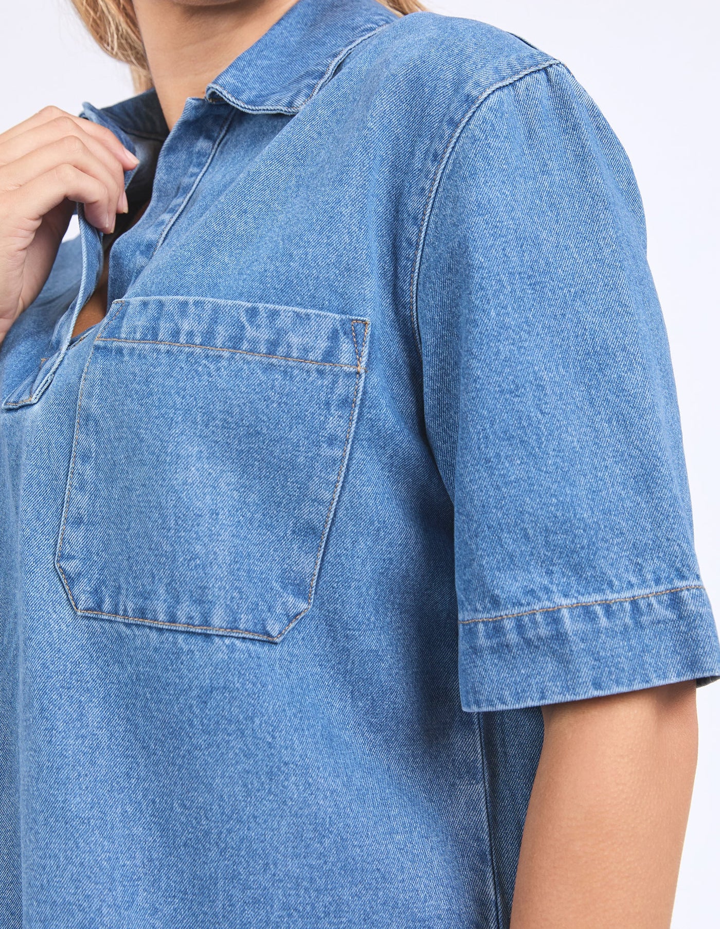 Monte Shirt - Mid Blue