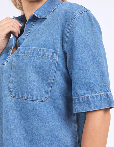 Monte Shirt - Mid Blue
