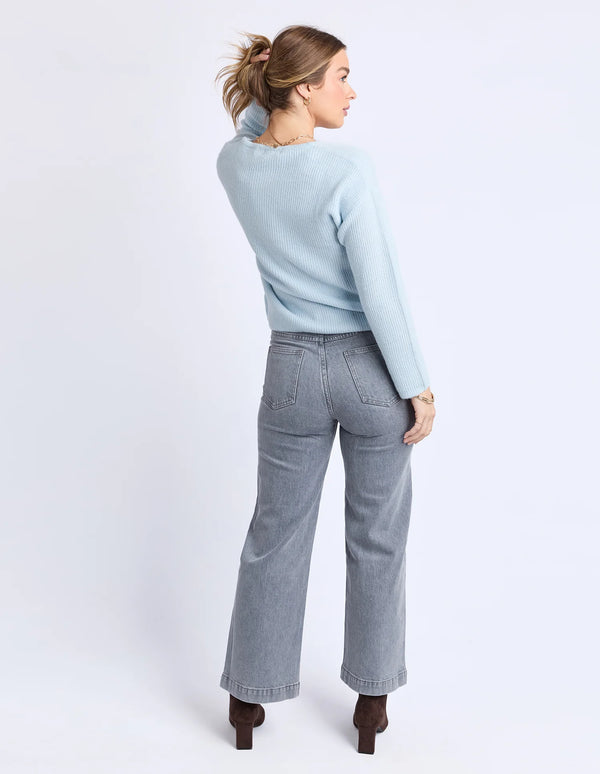 Murphy Knit Cardi - Ice Blue