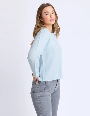 Murphy Knit Cardi - Ice Blue