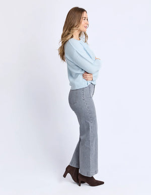 Murphy Knit Cardi - Ice Blue