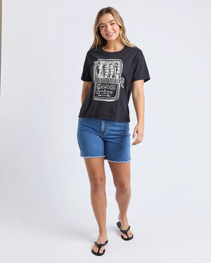 Pesce Tee - Washed Black