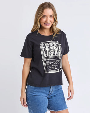 Pesce Tee - Washed Black