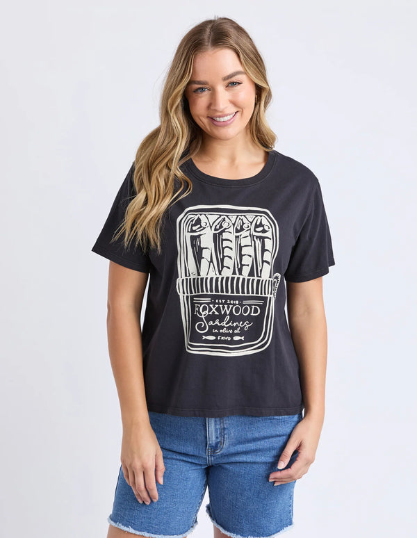 Pesce Tee - Washed Black