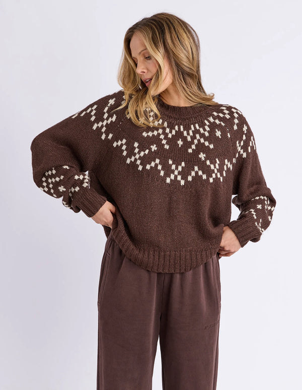 Polar Knit Crew - Coffee