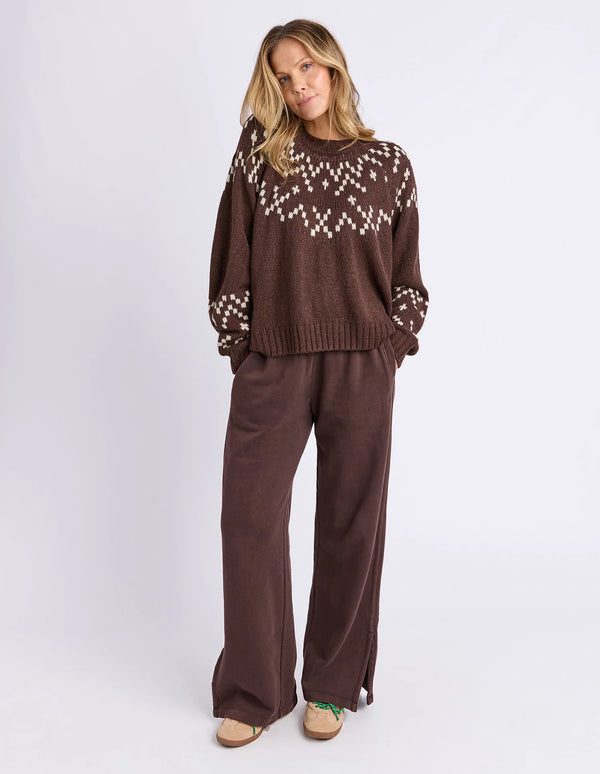 Polar Knit Crew - Coffee