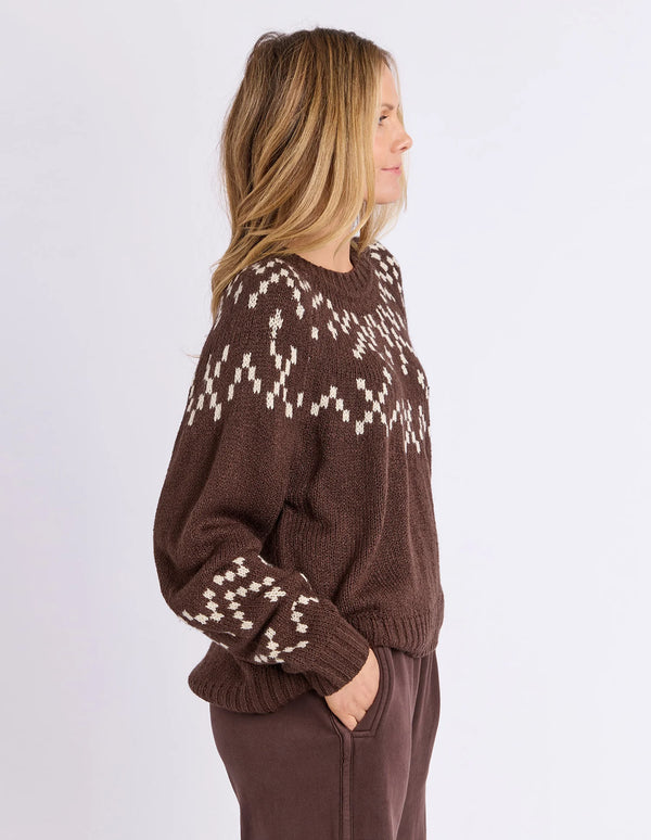 Polar Knit Crew - Coffee