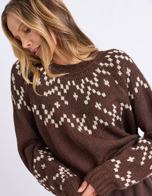 Polar Knit Crew - Coffee
