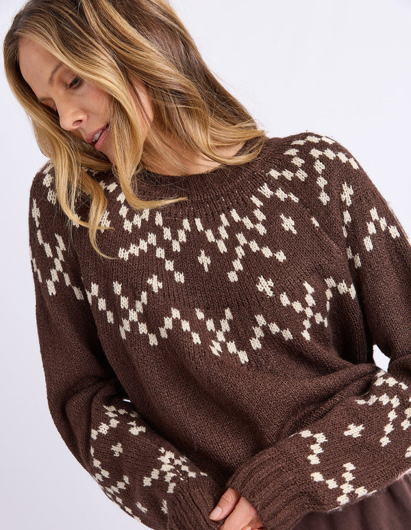 Polar Knit Crew - Coffee