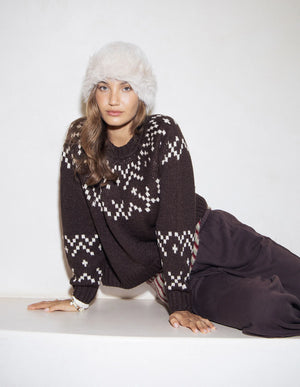 Polar Knit Crew - Coffee