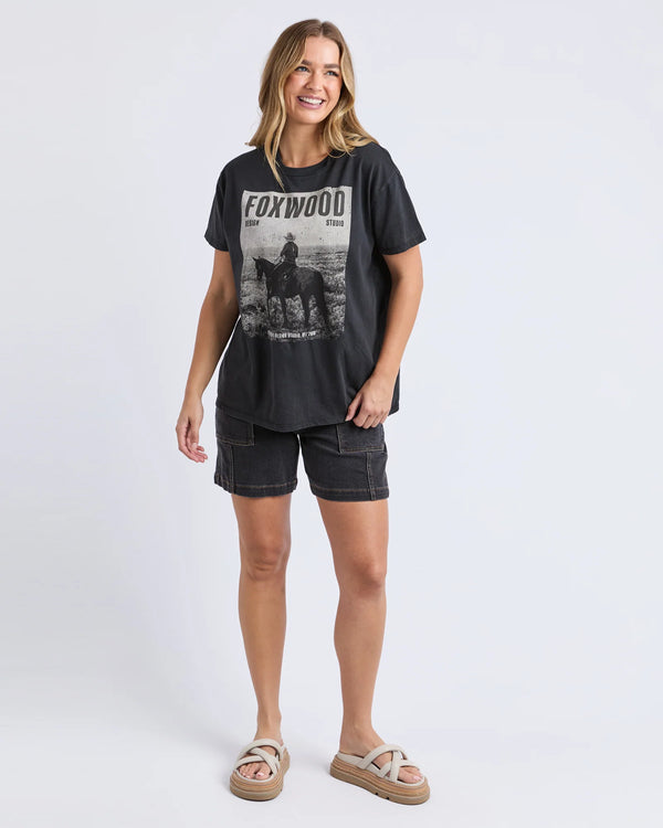 Rodeo Tee - Washed Black