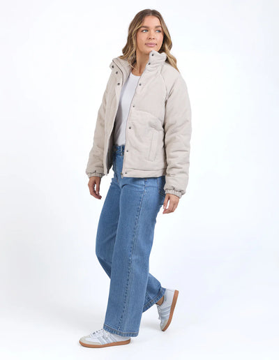 Rosalee Cord Jacket - Mushroom