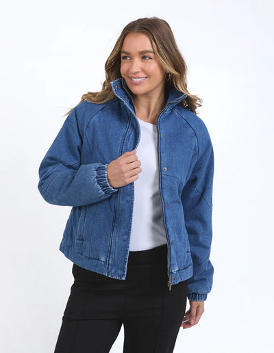 Rosalee Jacket - Mid Blue