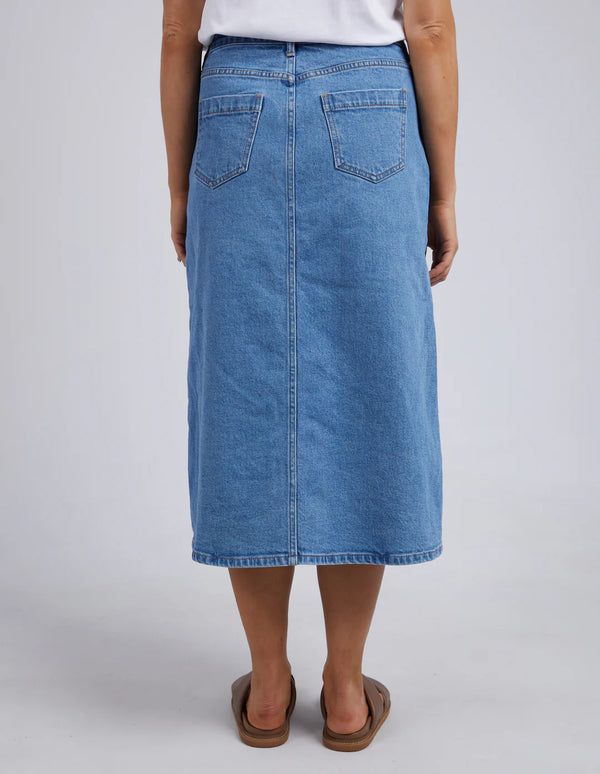 Scout Midi Skirt - Mid Blue