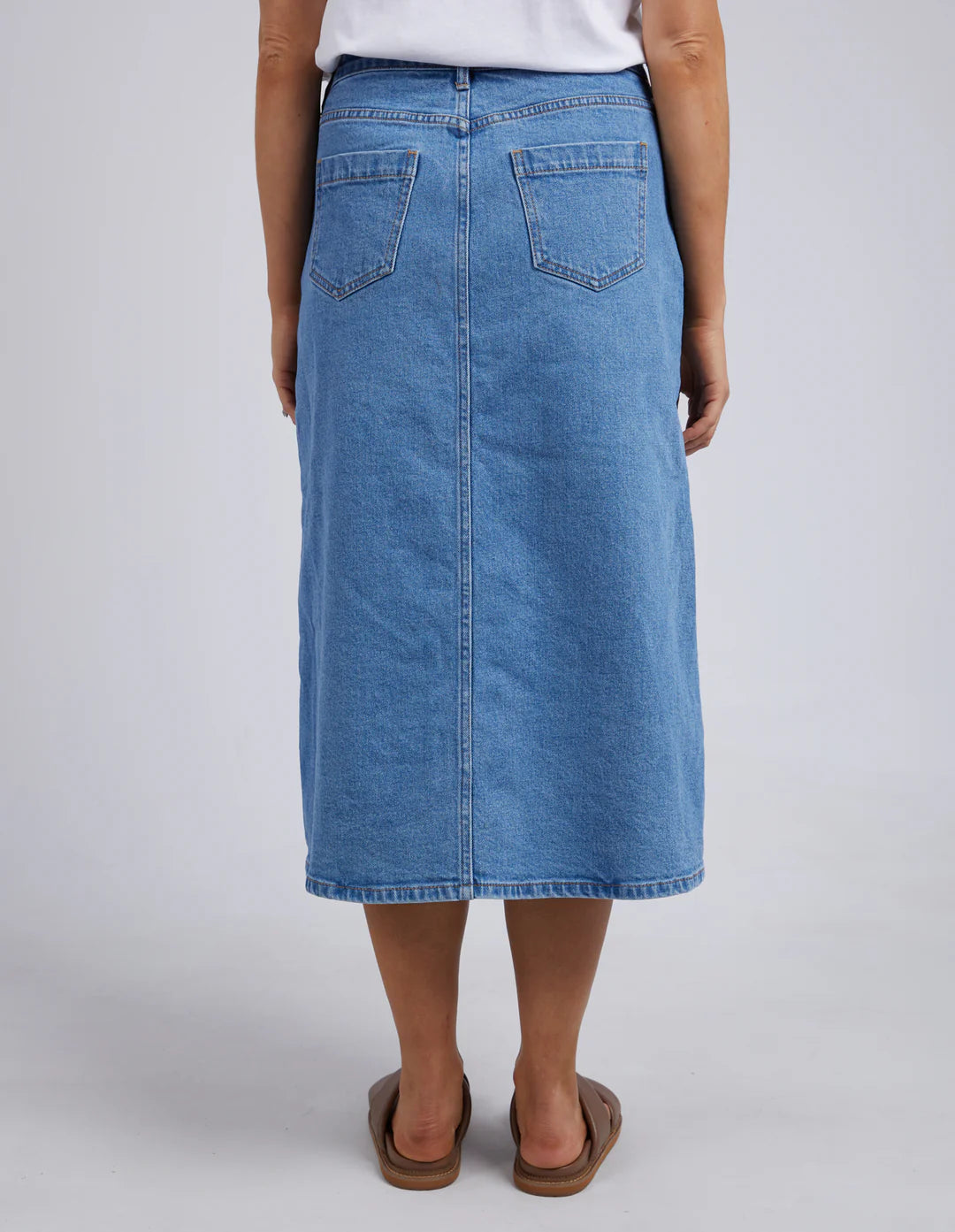 Scout Midi Skirt - Mid Blue